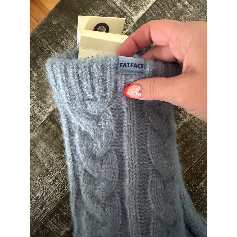 FatFace NWT Woman's Cable Knit Bed Socks One Size